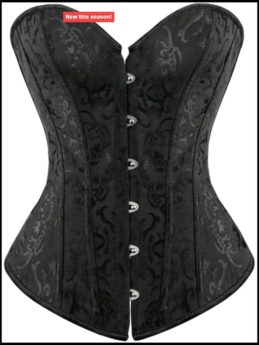 Renaissance Floral Corset Top Lace Up Waist Cincher Bustier